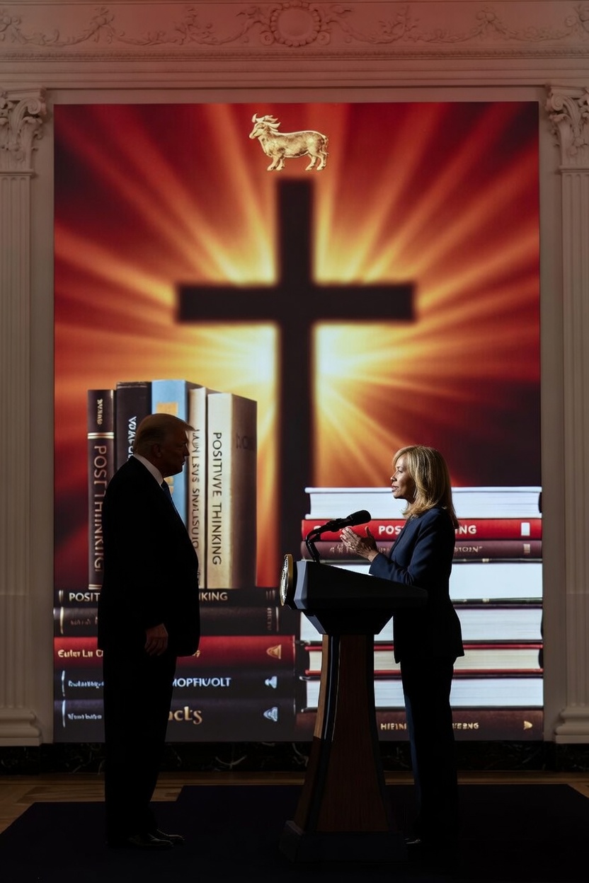 O erro da pastrix Paula White-Cain, conselheira espiritual de Trump, ao compará-lo a Jesus Cristo.